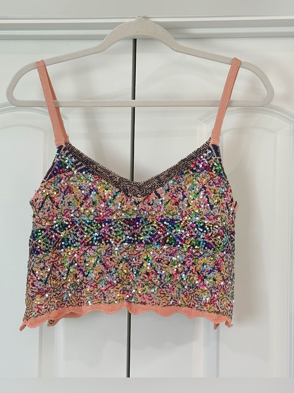 NWOT Free People Shimmy Tank - Twilight Rose Combo - Picture 6 of 9